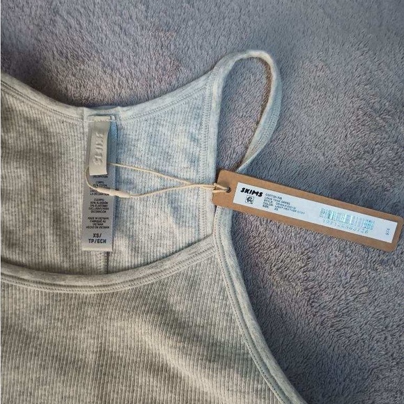 Skims Ribbed Gray Maxi Dress - XS - Picture 12 of 13